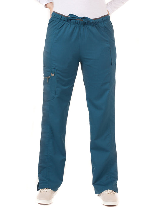 Women's Fashion Cargo Pant - 1320 - Caribbean Blue