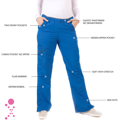 Women's Fashion Cargo Pant - 1320 - Royal Blue