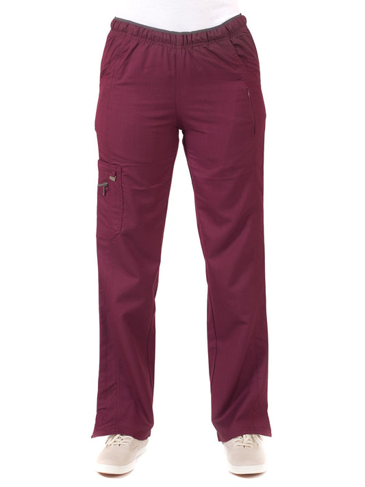 Women's Fashion Cargo Pant - 1320 - Wine