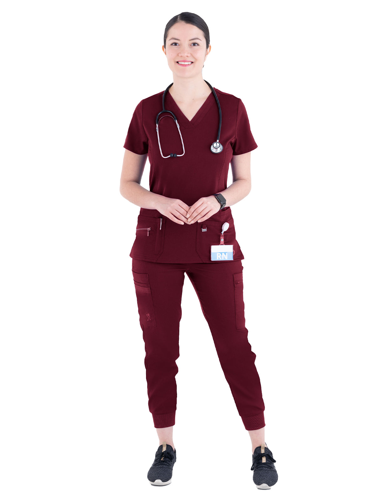 Women's Jogger Cargo Pant - 1429 - Wine