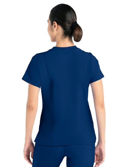 Women's Active Fashion Top - 1514 - Navy Blue