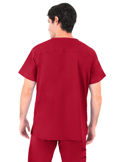 Men's V-Neck Top - 2410 - Red