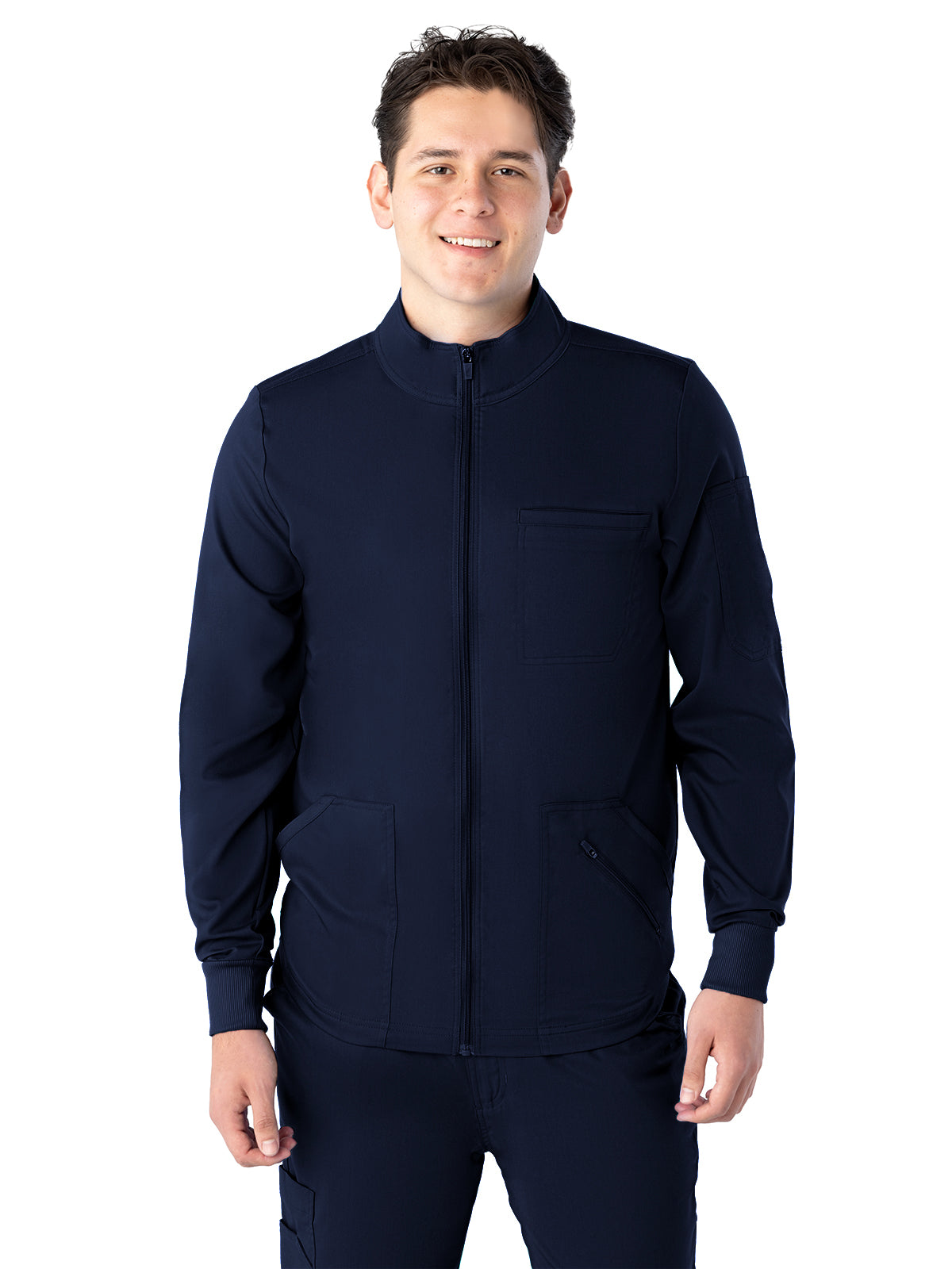 Men's Warm-Up Scrub Jacket - 2434 - Navy Blue