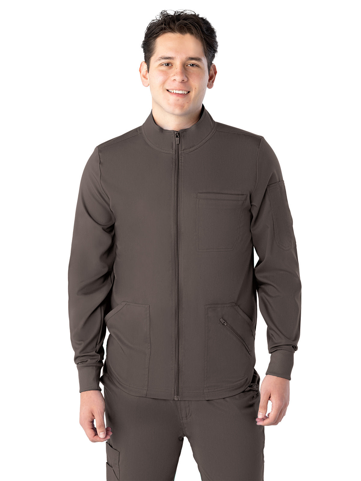 Men's Warm-Up Scrub Jacket - 2434 - Pewter