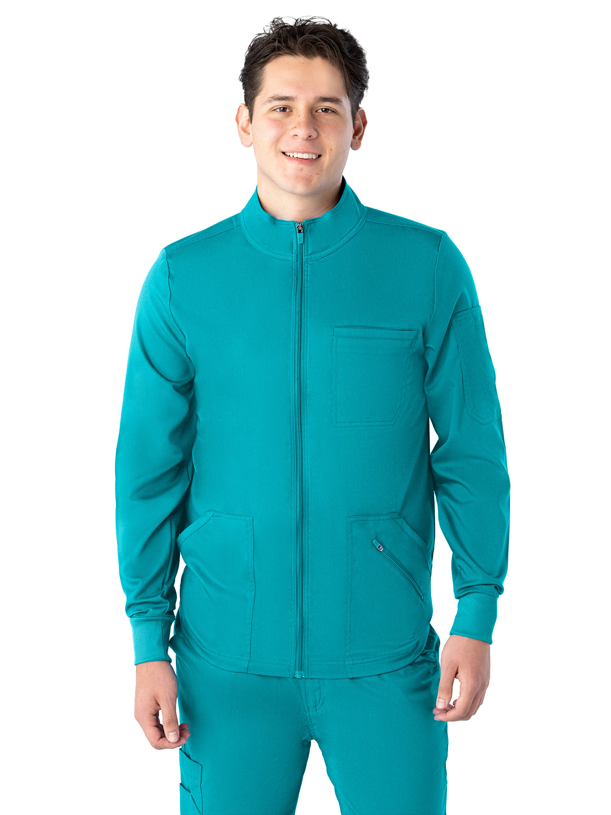 Men's Warm-Up Scrub Jacket - 2434 - Teal