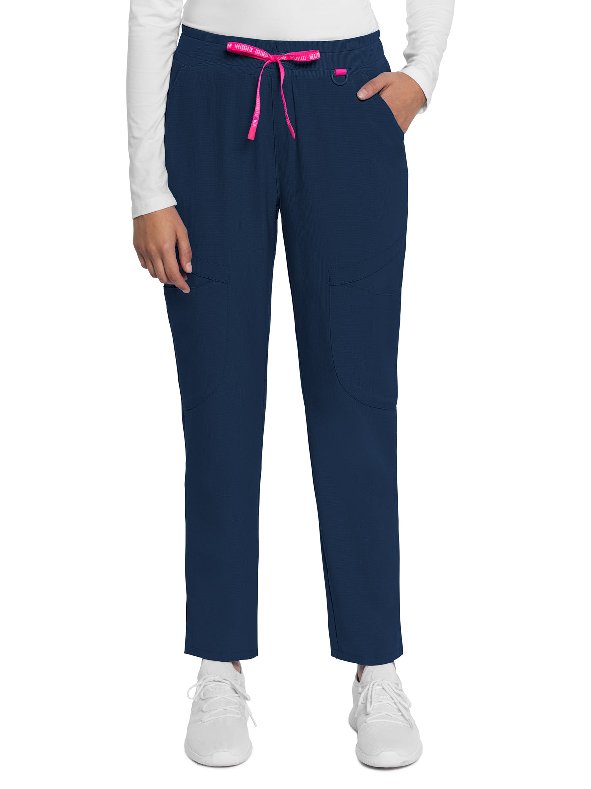 Women's 4-Pocket Mid Rise Scrub Pant - 101 - Navy