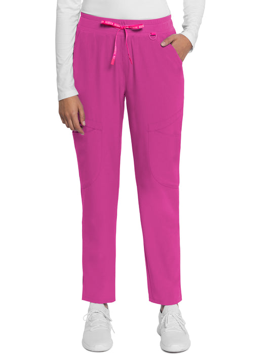 Women's 4-Pocket Mid Rise Scrub Pant - 101 - Ultra Magenta