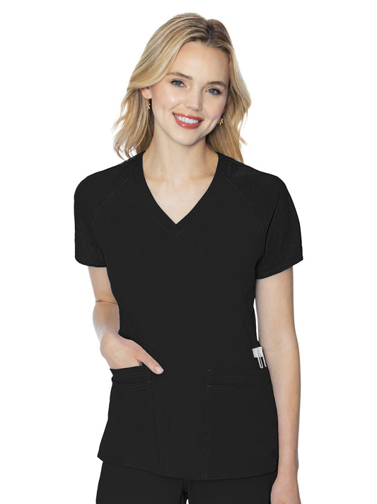 Women's 6-Pocket Raglan Sleeve Top - 7425 - Black