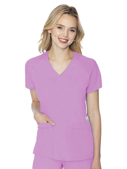 Women's 6-Pocket Raglan Sleeve Top - 7425 - Lilac