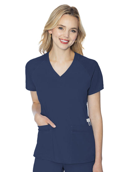 Women's 6-Pocket Raglan Sleeve Top - 7425 - Navy