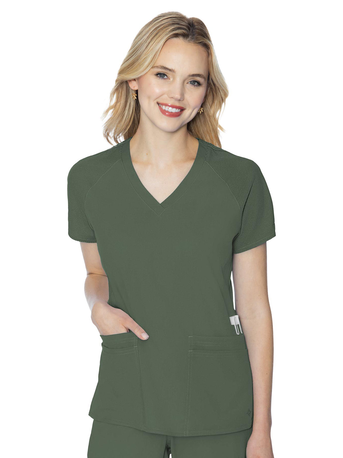 Women's 6-Pocket Raglan Sleeve Top - 7425 - Olive