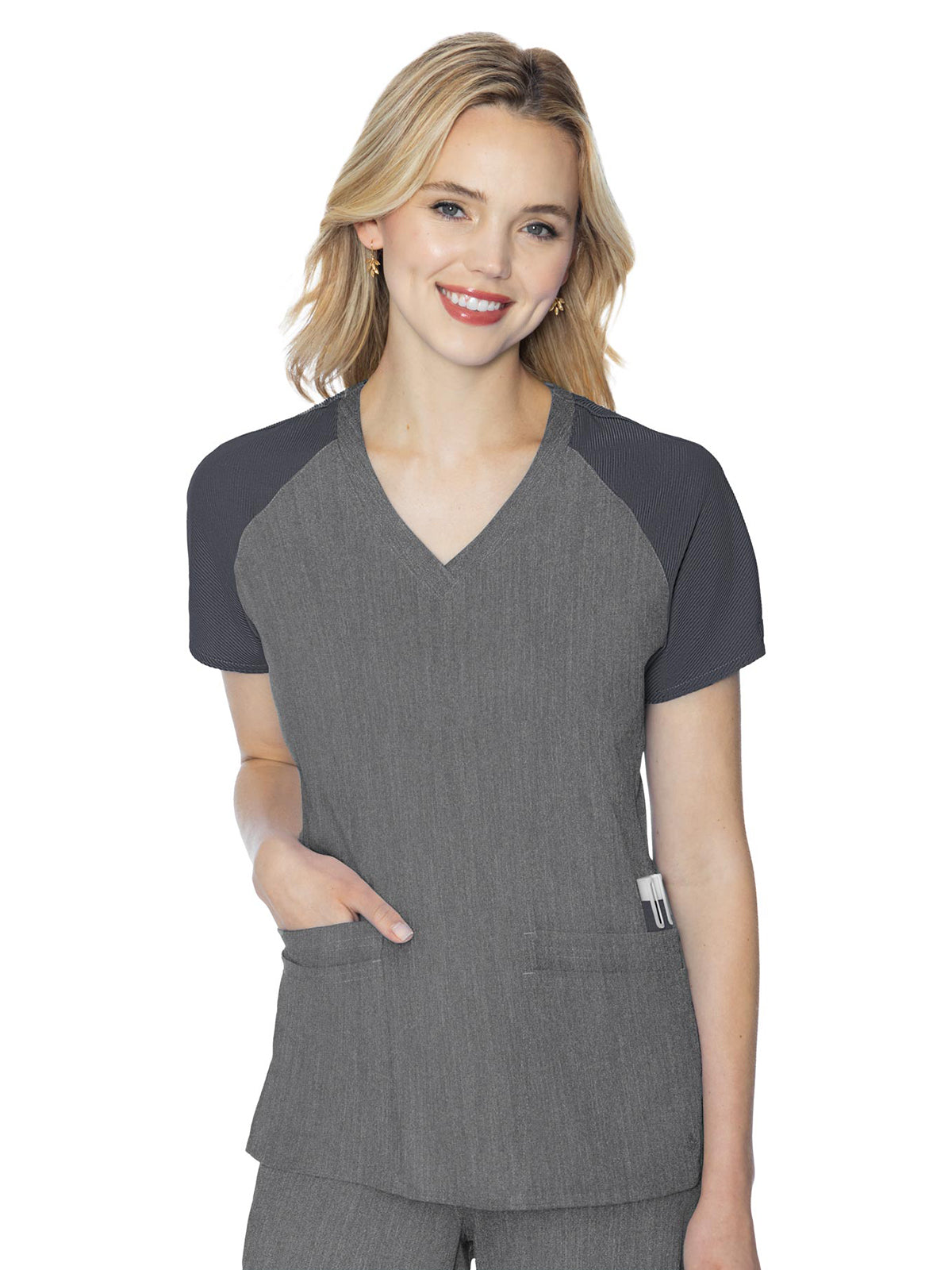 Women's 6-Pocket Raglan Sleeve Top - 7425 - Slate