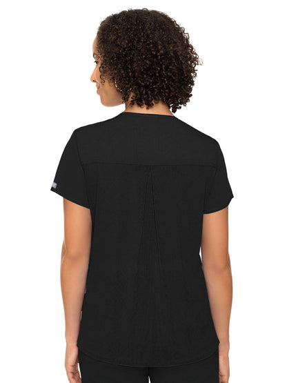 Women's 4-Pocket Knit Back Top - 7468 - Black