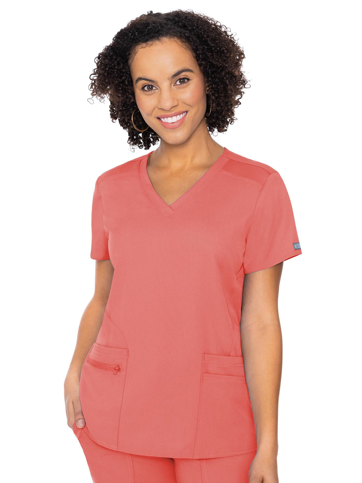 Women's 4-Pocket Knit Back Top - 7468 - Coral