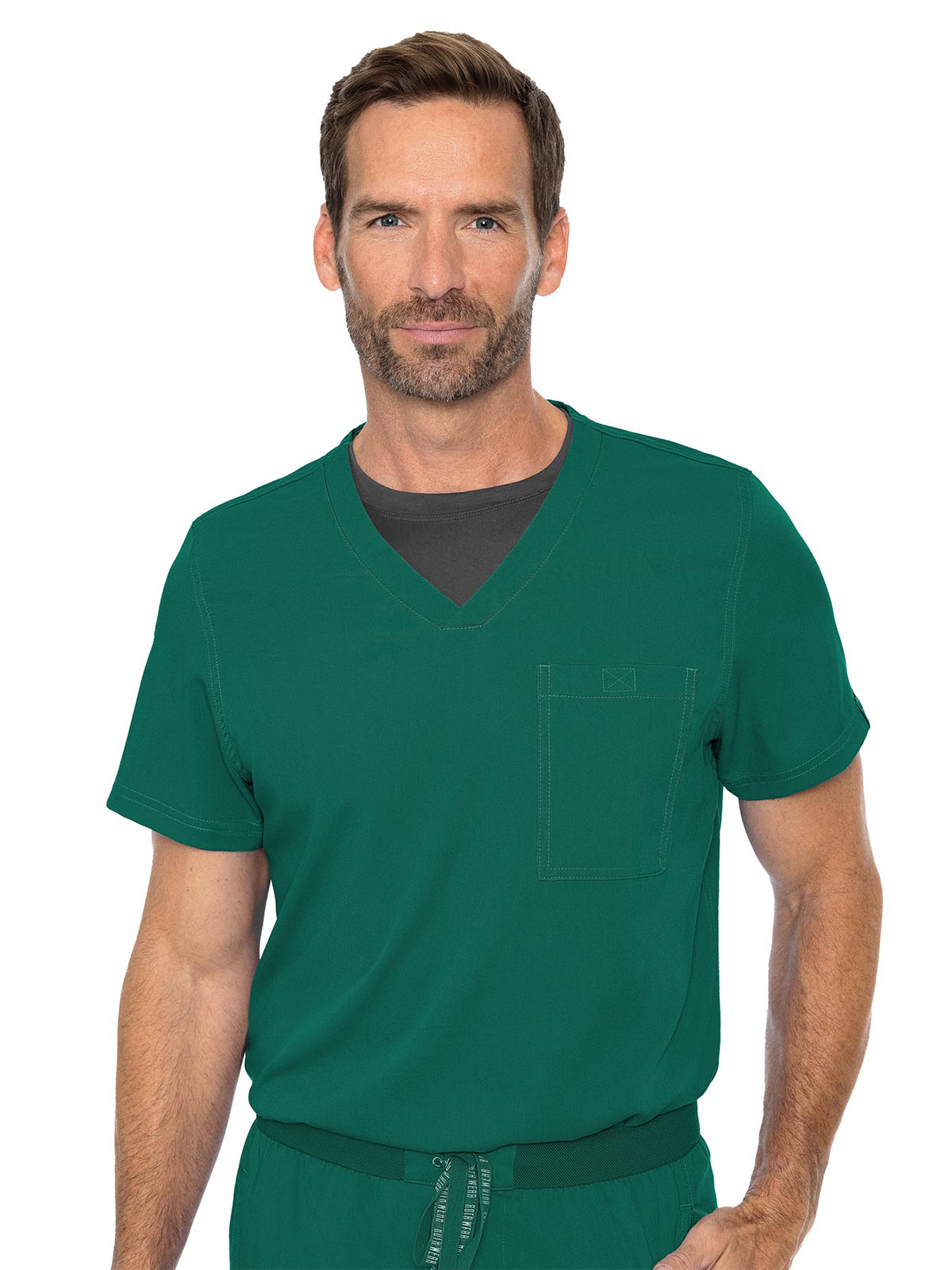 Men's 1-Pocket Tuck-In Scrub Top - 7478 - Hunter