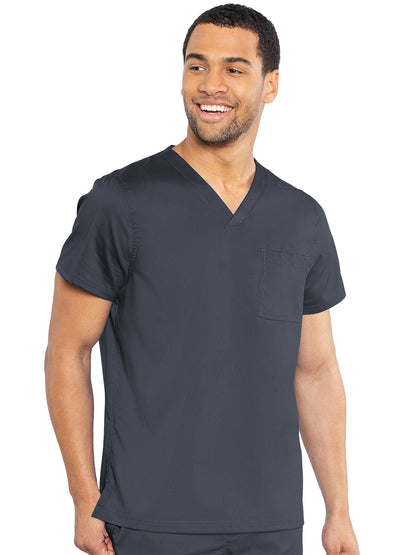 Men's 1-Pocket Tuck-In Scrub Top - 7478 - Pewter