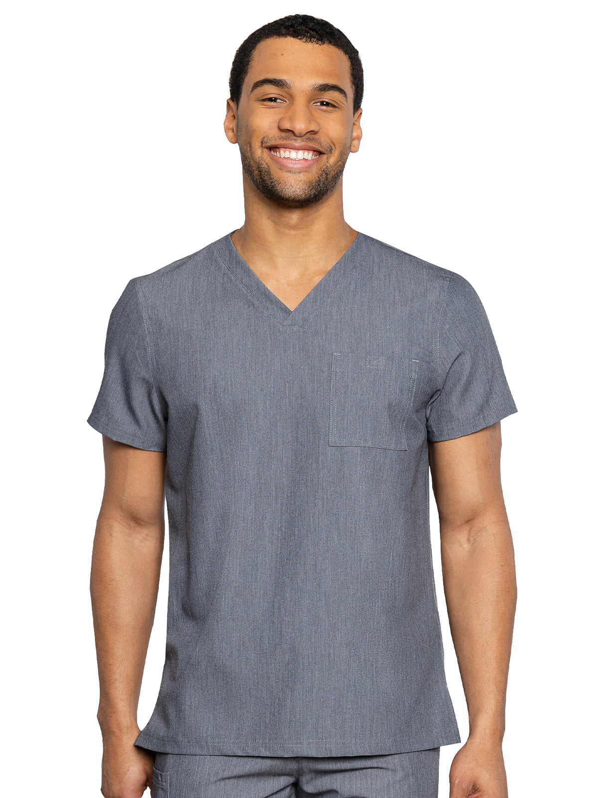 Men's 1-Pocket Tuck-In Scrub Top - 7478 - Slate