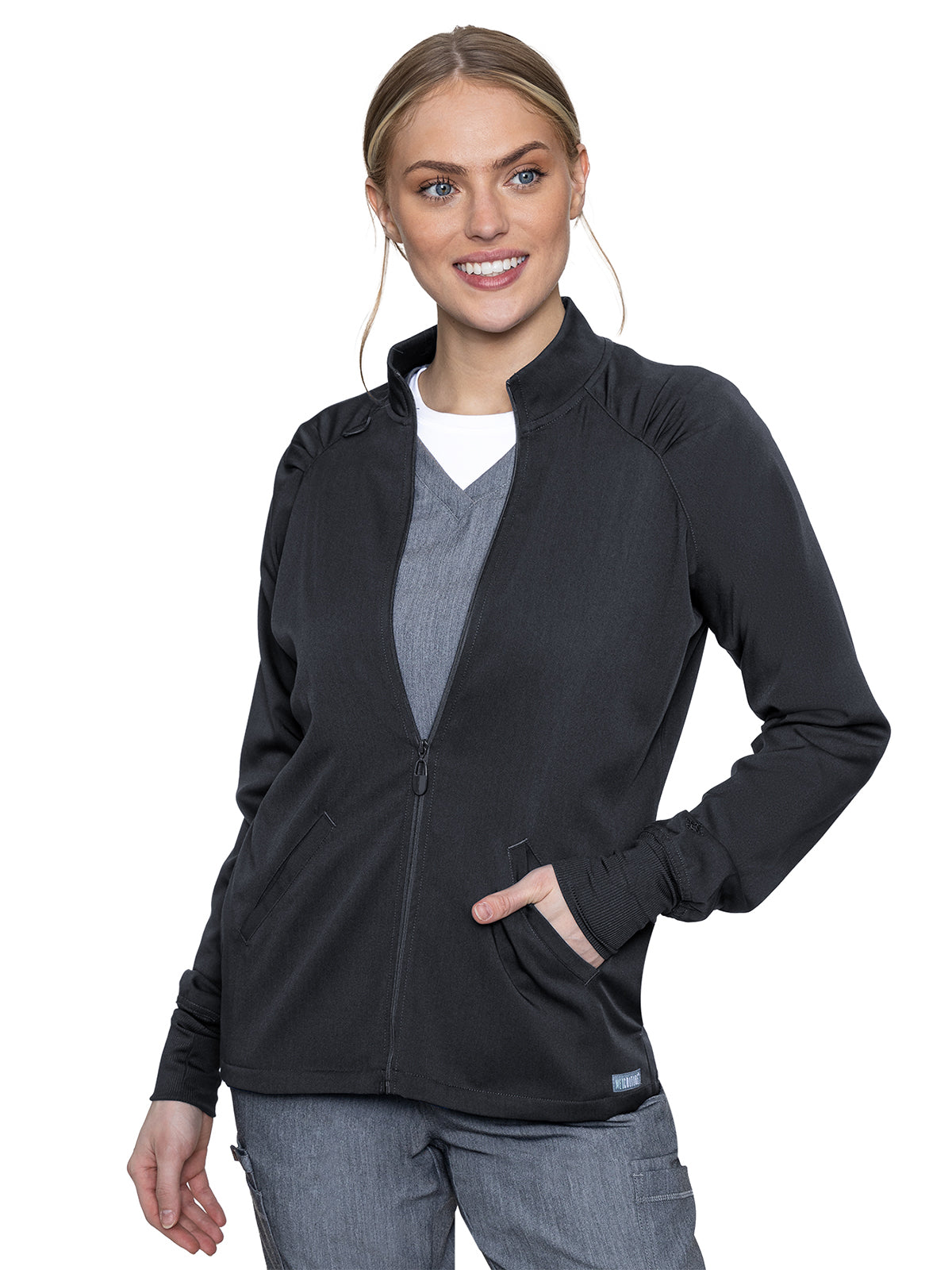 Women's 4-Pocket Zip-Front Jacket - 7660 - Pewter