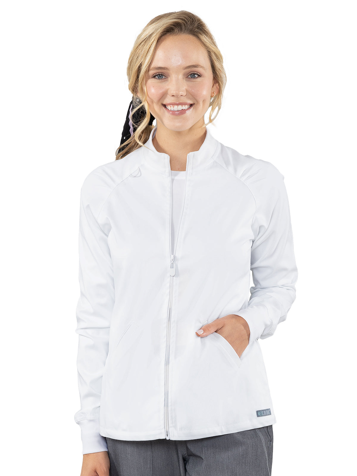 Women's 4-Pocket Zip-Front Jacket - 7660 - White