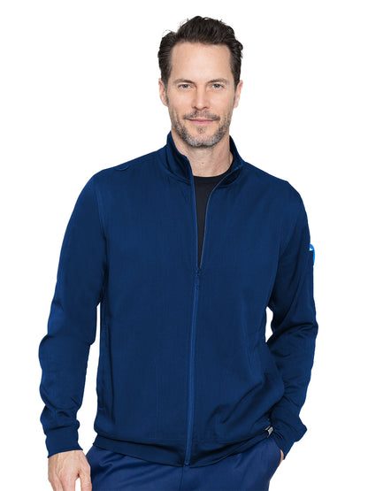 Men's 3-Pocket Scrub Jacket - 7678 - Navy