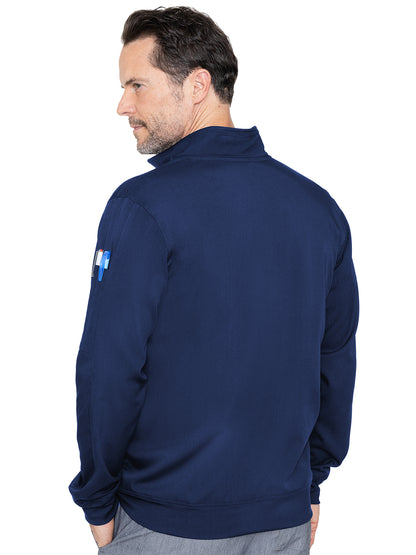 Men's 3-Pocket Scrub Jacket - 7678 - Navy