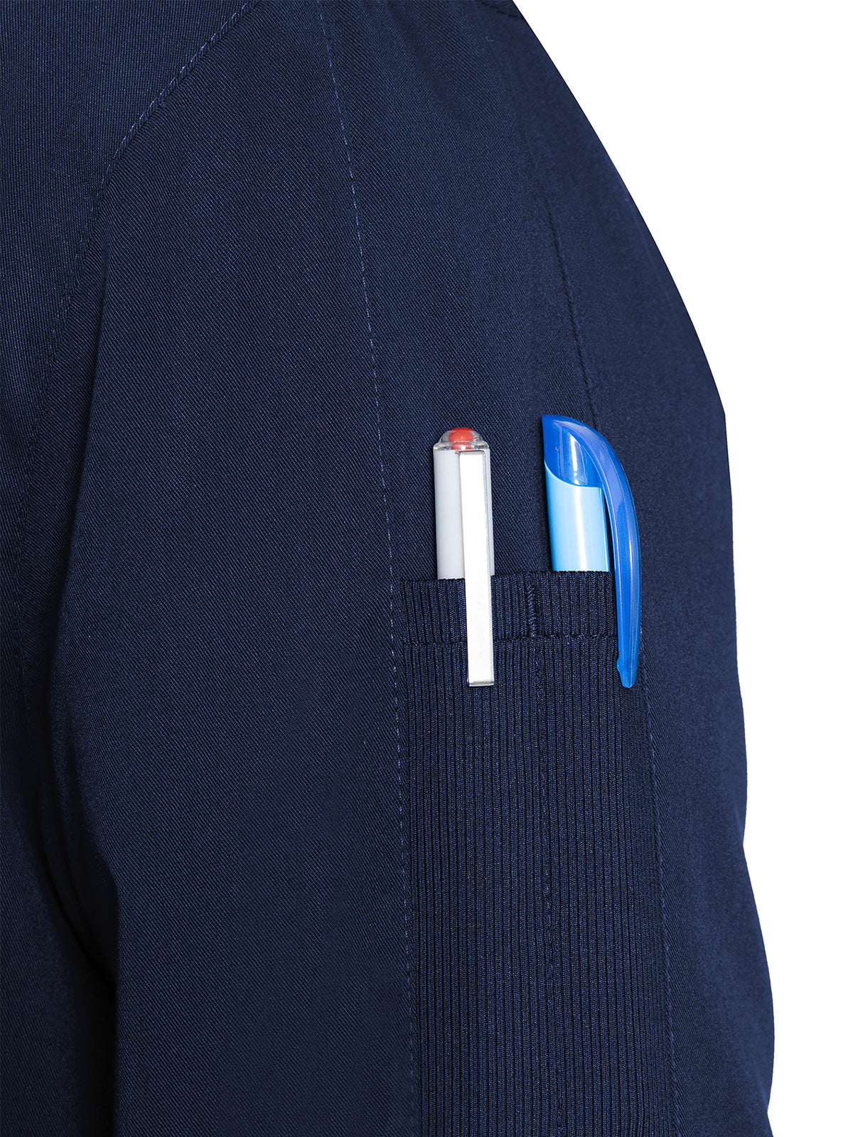 Men's 3-Pocket Scrub Jacket - 7678 - Navy