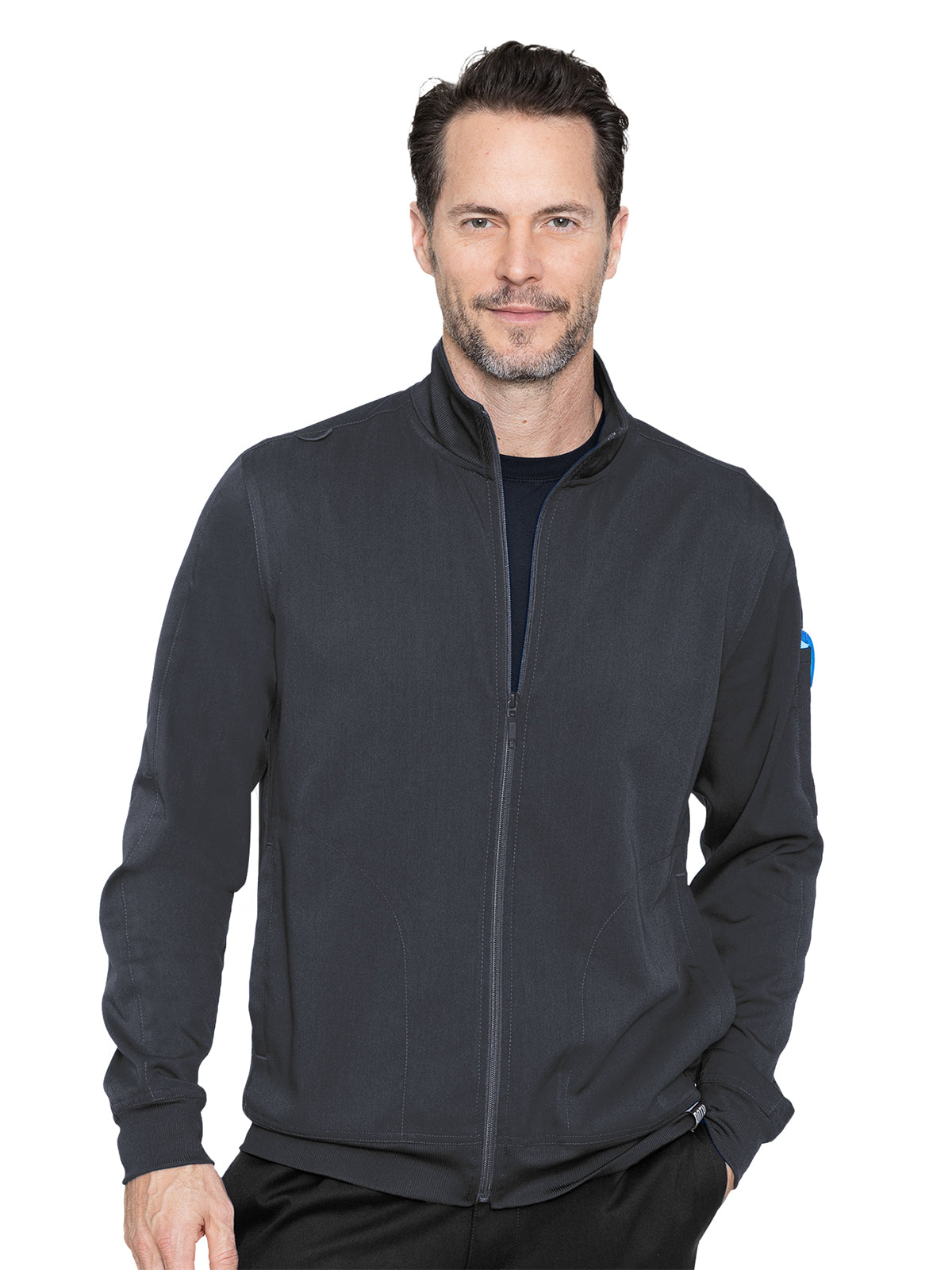 Men's 3-Pocket Scrub Jacket - 7678 - Pewter