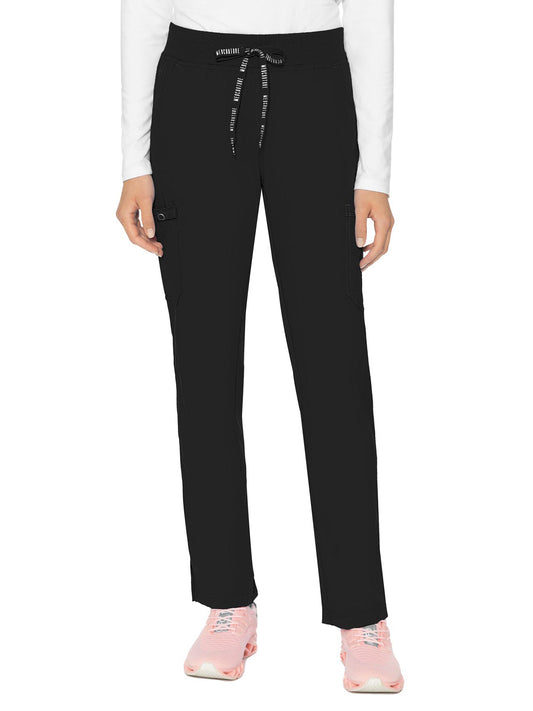 Women's 6-Pocket Jersey-Knit Waistband Pant - 7725 - Black