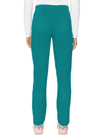 Women's 6-Pocket Jersey-Knit Waistband Pant - 7725 - Teal