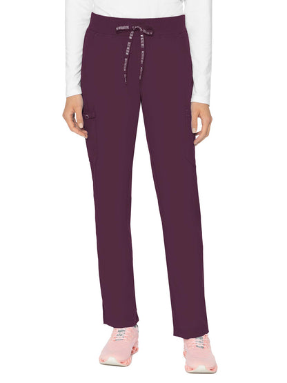 Women's 6-Pocket Jersey-Knit Waistband Pant - 7725 - Wine