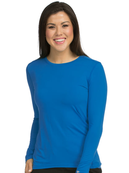 Women's Pocketless Performance Knit Underscrub Tee - 8499 - Royal