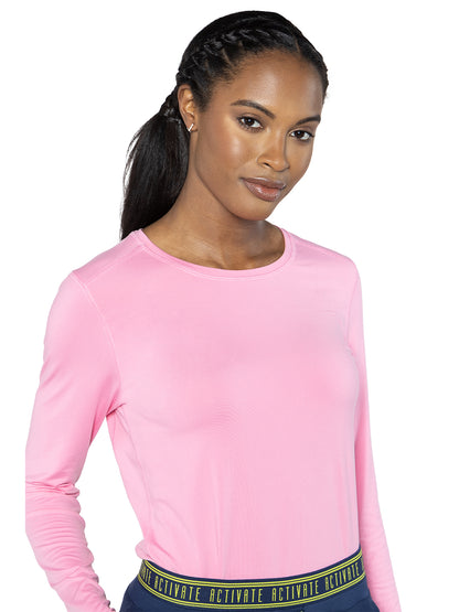 Women's Pocketless Performance Knit Underscrub Tee - 8499 - Taffy Pink