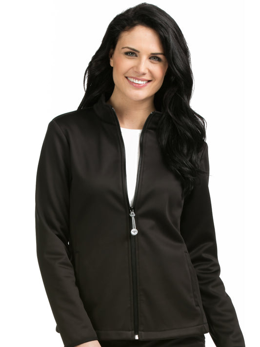 Women's Performance Fleece Scrub Jacket - 8684 - Black