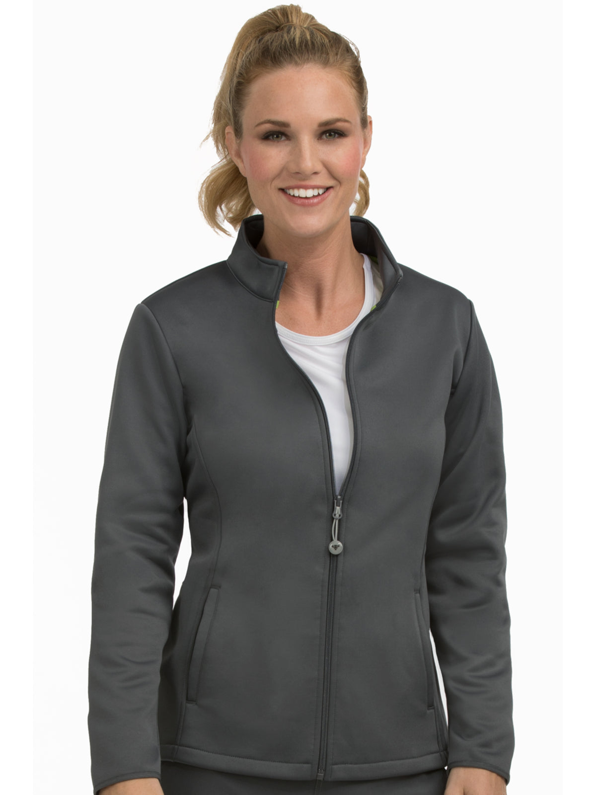 Women's 4-Pocket Performance Fleece Jacket - 8684 - Pewter