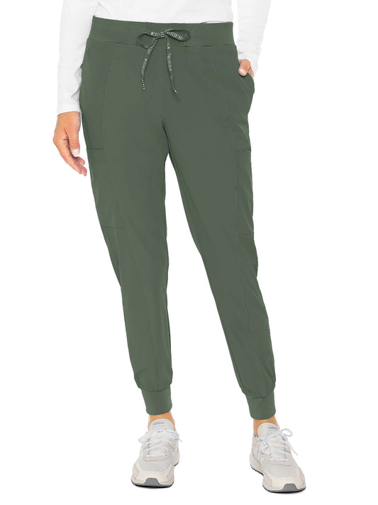 Women's Seamed Jogger Pant - 8721 - Olive