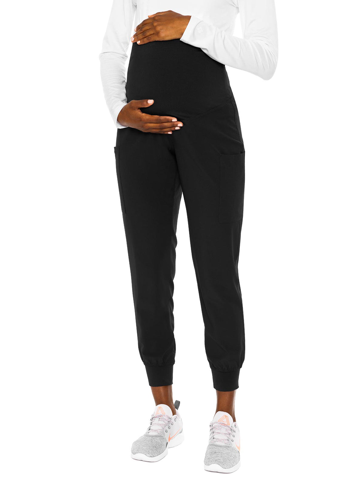 Women's 4-Pocket Maternity Jogger - 8729 - Black