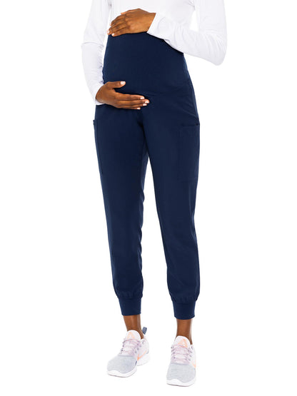 Women's 4-Pocket Maternity Jogger - 8729 - Navy