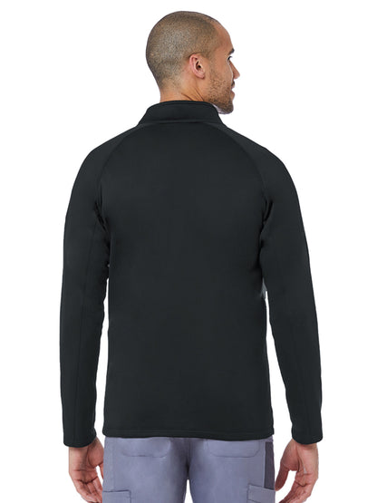 Men's Bonded Fleece Scrub Jacket - 3814 - Black