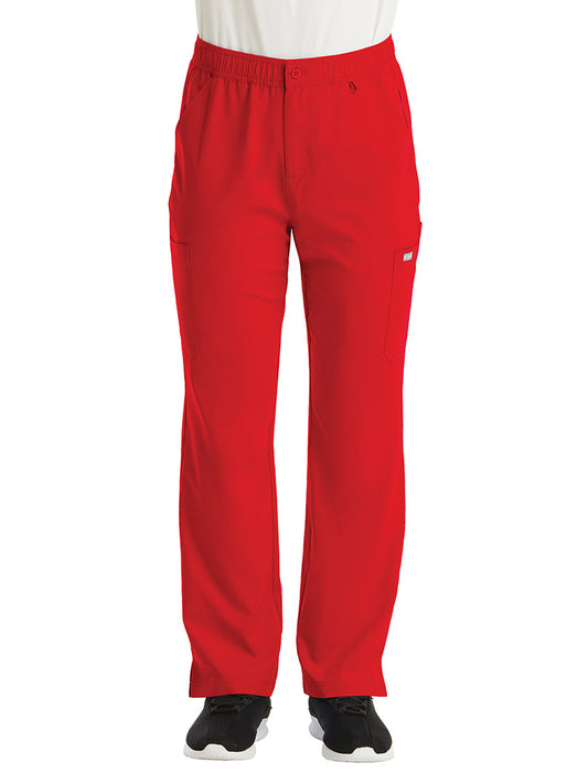 Men's Fly Front Pant - 5891 - Red