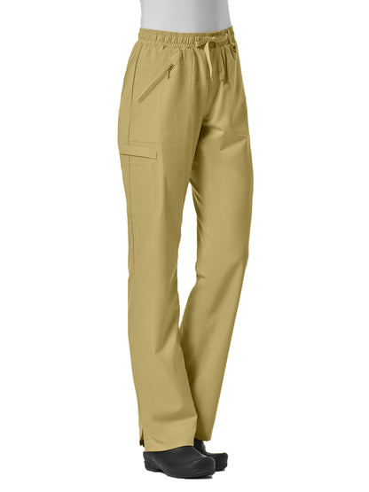 Women's Six-Pocket Full Elastic Pant - 7308 - Khaki