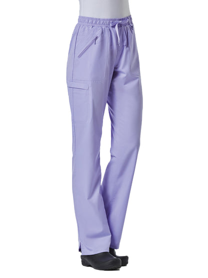 Women's Six-Pocket Full Elastic Pant - 7308 - Lavender