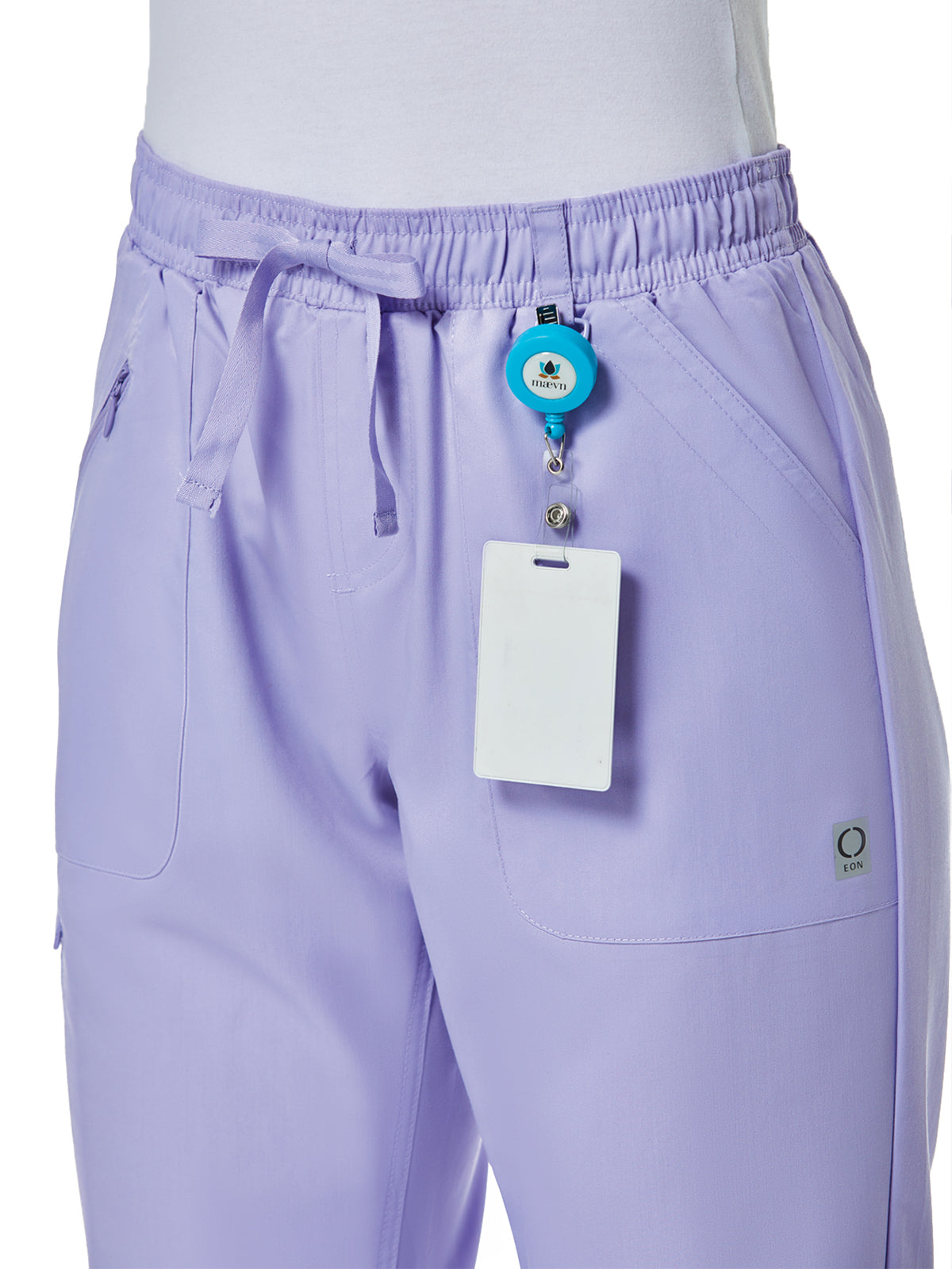 Women's Six-Pocket Full Elastic Pant - 7308 - Lavender