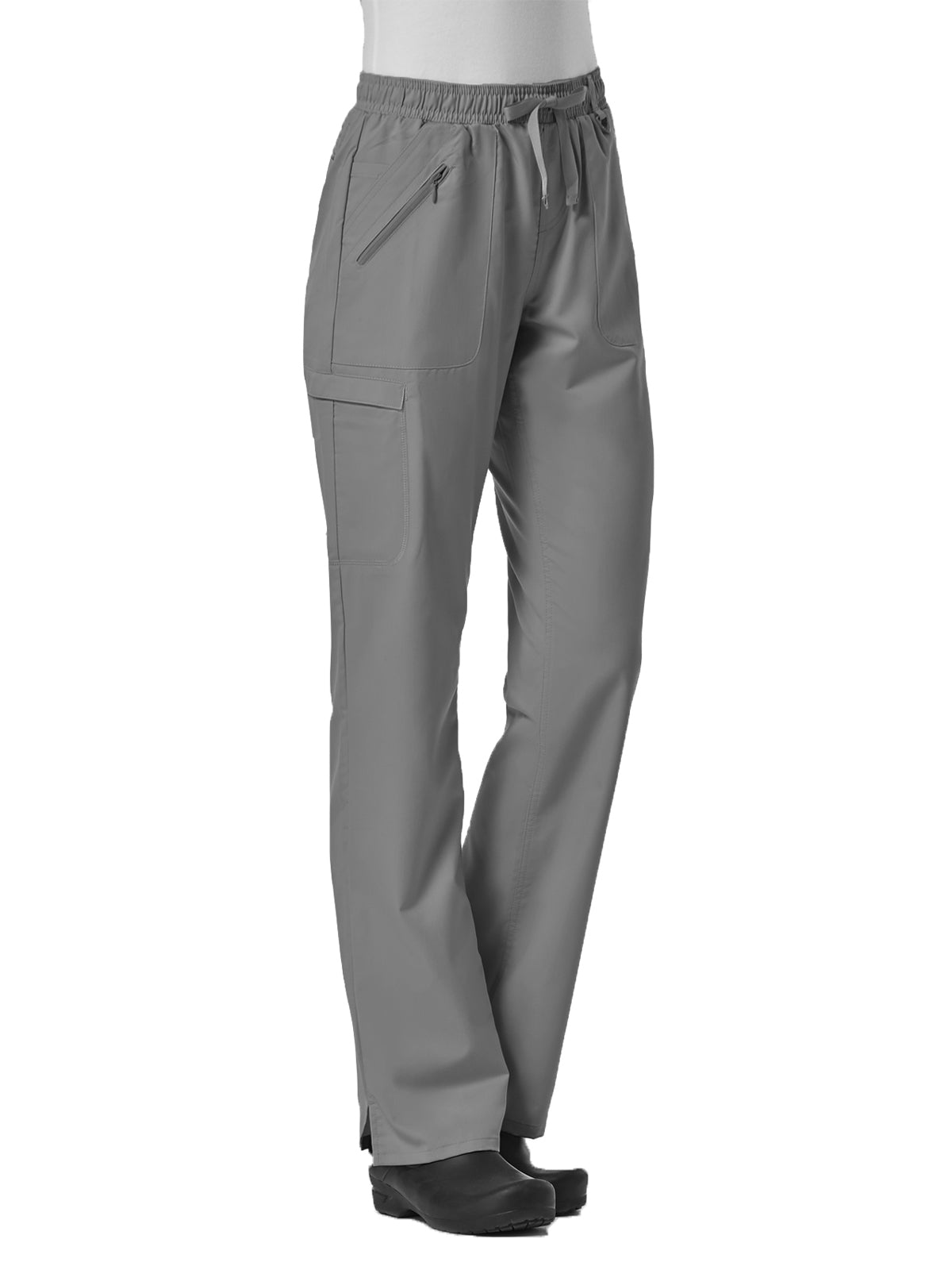 Women's Six-Pocket Full Elastic Pant - 7308 - Pewter