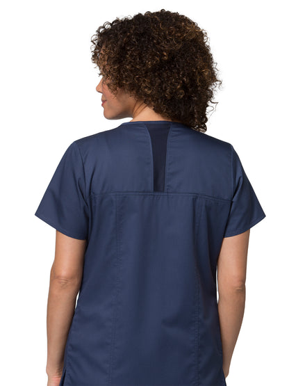 Women's Four-Pocket Back Mesh Jacket - 8728 - True Navy