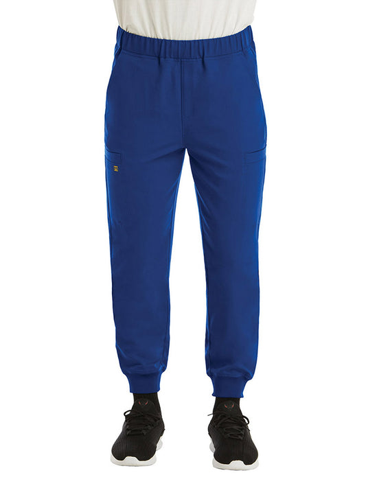 Men's Full Elastic Jogger Pant - 8902 - Royal Blue
