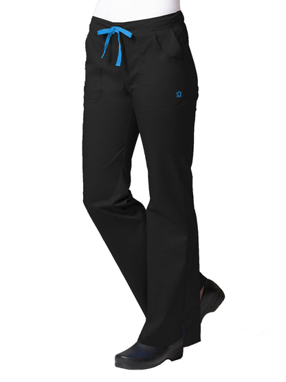 Women's Five-Pocket Multi-Pocket Pant - 9102 - Black/Pacific Blue