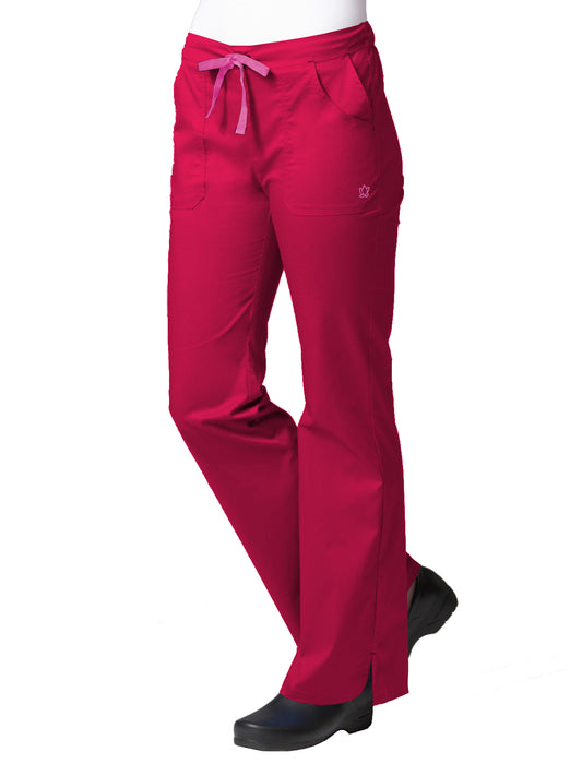 Women's Multi-Pocket Pant - 9102 - Crimson/Light Pink