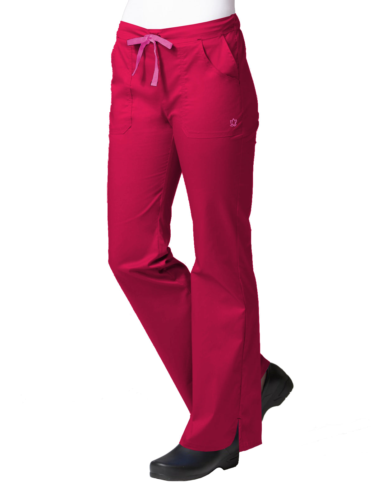 Women's Five-Pocket Multi-Pocket Pant - 9102 - Crimson/Light Pink