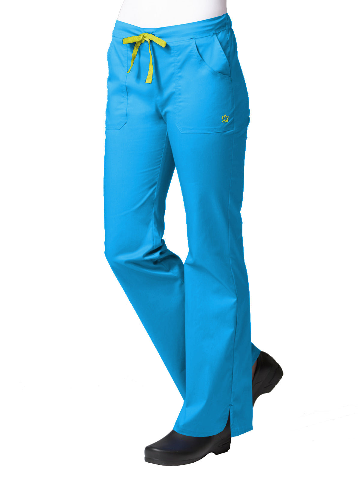 Women's Five-Pocket Multi-Pocket Pant - 9102 - Pacific Blue/Yellow