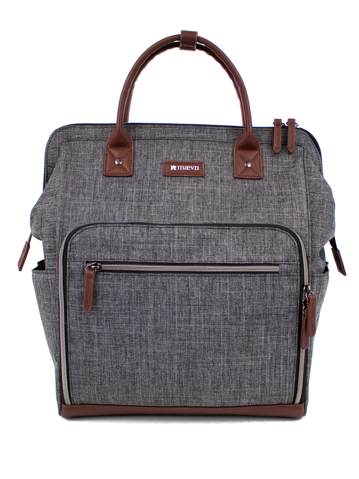 Water-Resistant Backpack - NB003 - Heather Grey